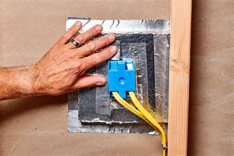 caulk around electrical box|insulating around outlets.